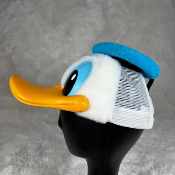 VTG 1980s Donald Duck Snapback Hard Billed Hat Child Disney Character Fashions - Picture 5 of 9
